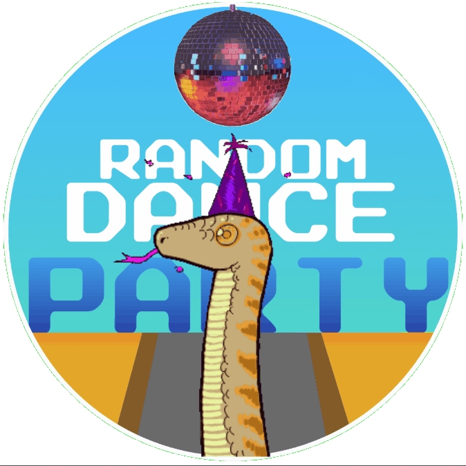 Random Disco Snek Party Logo