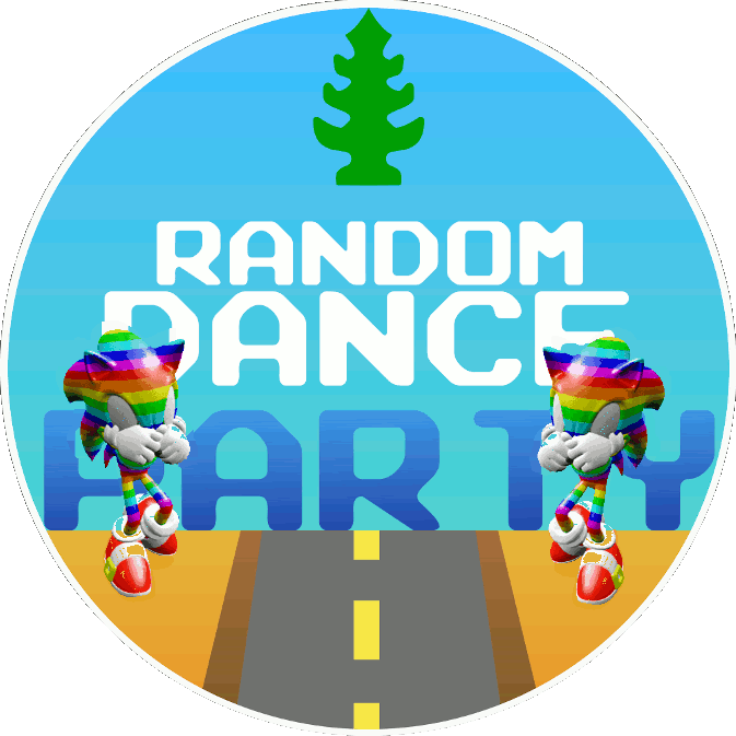 Random Rainbow Sonic Party Logo